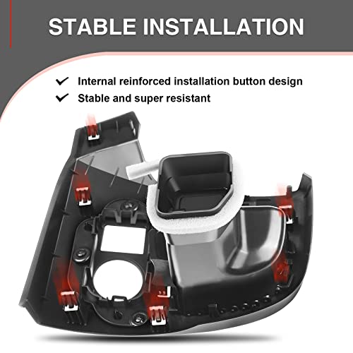 A-Premium لوحة تحكم مركز معلومات السائق الجانبية اليسرى A-Premium مع فتحة هواء وزر متوافقة مع GMC شيفروليه سيلفرادو سييرا 2500 HD 3500 HD سوبربان يوكون XL 1500 تاهو 2007-2013 بيك أب - Image 3