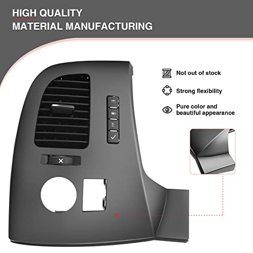 A-Premium لوحة تحكم مركز معلومات السائق الجانبية اليسرى A-Premium مع فتحة هواء وزر متوافقة مع GMC شيفروليه سيلفرادو سييرا 2500 HD 3500 HD سوبربان يوكون XL 1500 تاهو 2007-2013 بيك أب - Image 5