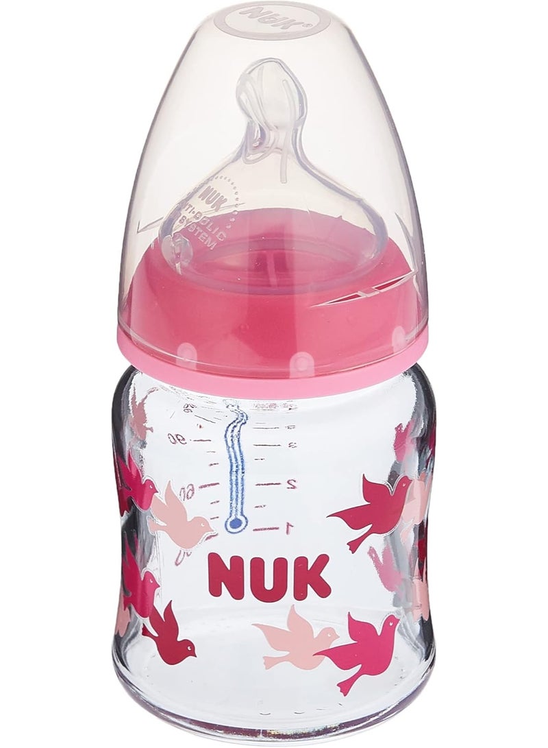 NUK first choice+ glass Baby Bottle 0-6 Months 120ml - Image 2