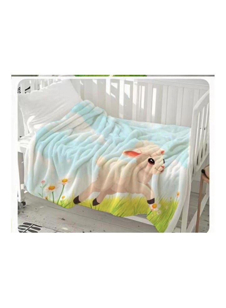 general Children's or student cartoon flannel thin blanket (warm and comfortable, suitable for sleep, games) 100cm*150cm - 637 - Image 3