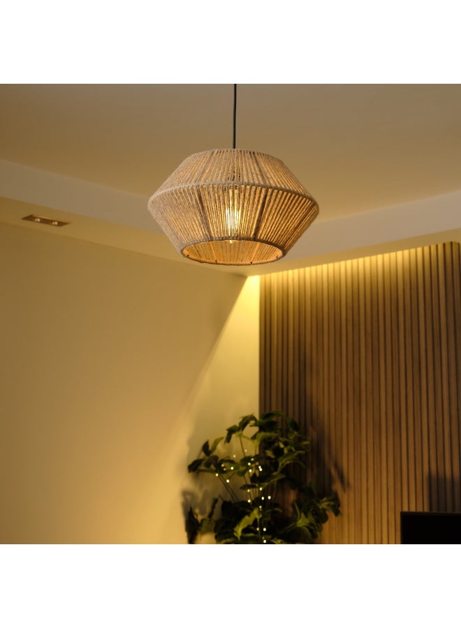 نجفة شوب نجفة بوهو من خيوط الكتان الطبيعي – تصميم عصري ودافئ من نجفة شوب35*25*50 - Image 2