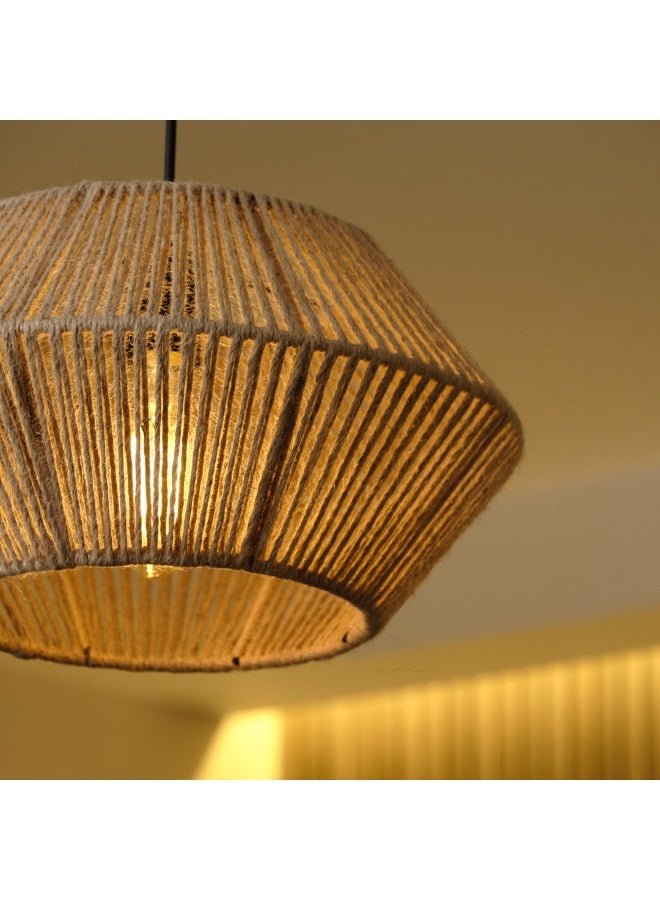 نجفة شوب نجفة بوهو من خيوط الكتان الطبيعي – تصميم عصري ودافئ من نجفة شوب35*25*50 - Image 3