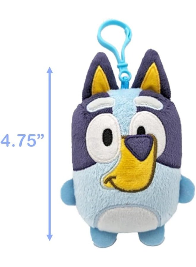 بلوي ألعاب قطيفة صغيرة، ارتفاع 4.75 بوصة، مع مشبك، مثالية للتثبيت على الحقائب وحقائب الظهر، مناسبة للأعمار من 3 سنوات - Image 3