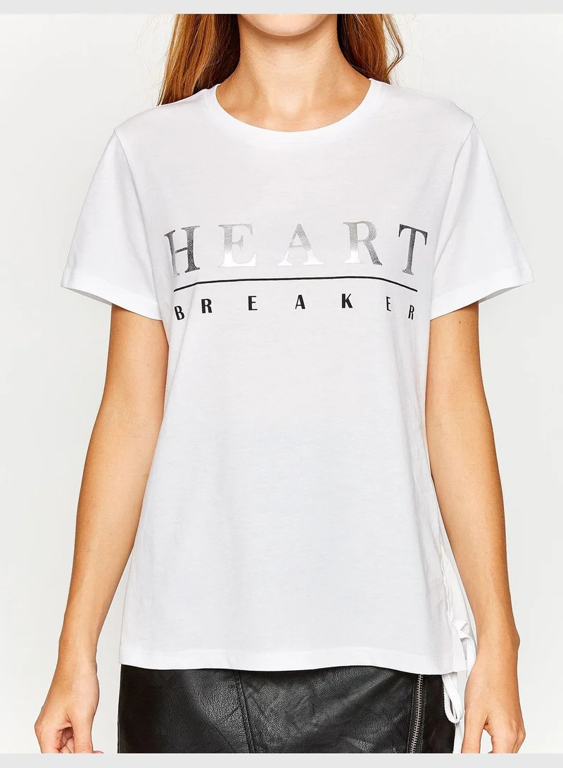 KOTON Letter Printed T-Shirt