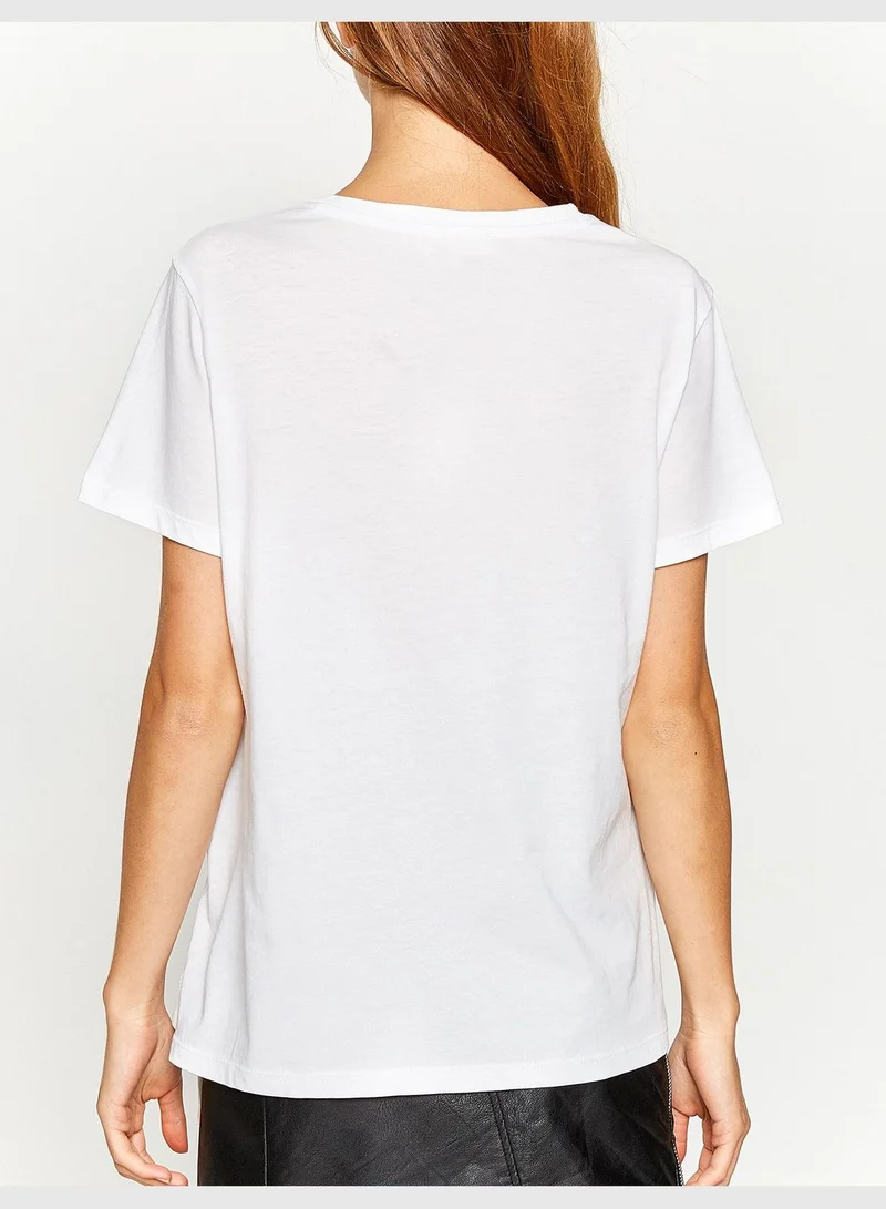 KOTON Letter Printed T-Shirt