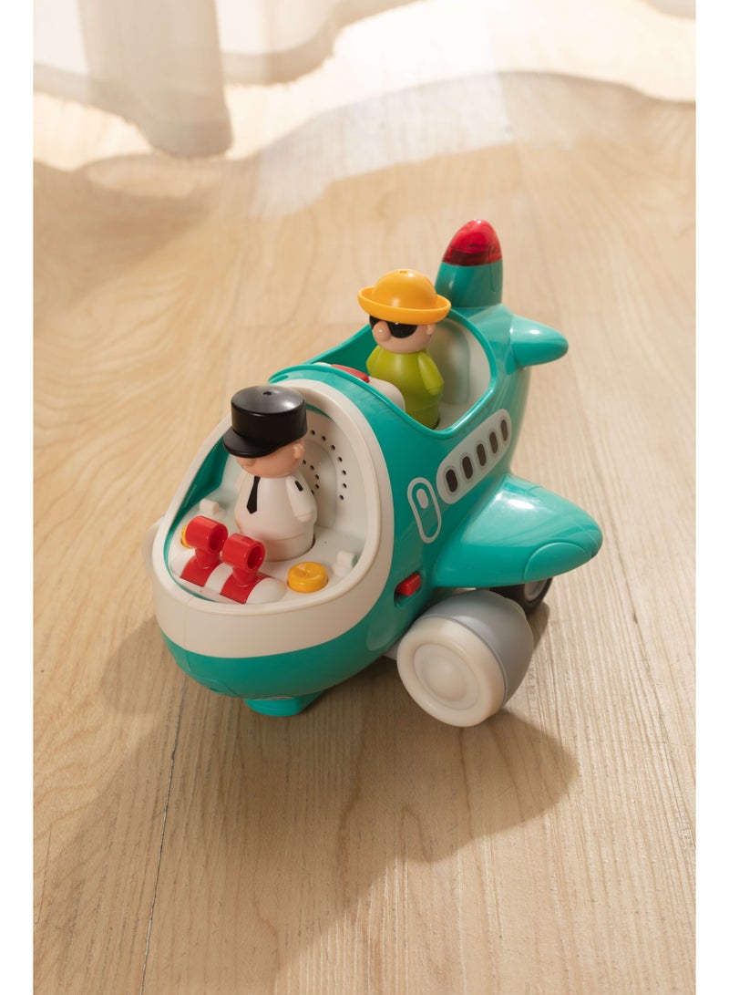 Hola Remote-Controlled Airplane with Lights & Sounds, Educational Toy for Kids 3Y+, Interactive Play, Removable Pilot & Passengers, Infrared Sensor, Improves Fine Motor Skills & Hand-Eye Coordination - Image 4