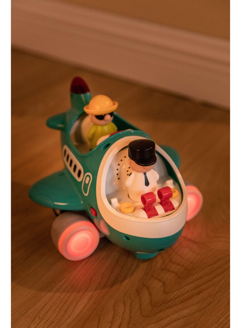 Hola Remote-Controlled Airplane with Lights & Sounds, Educational Toy for Kids 3Y+, Interactive Play, Removable Pilot & Passengers, Infrared Sensor, Improves Fine Motor Skills & Hand-Eye Coordination - Image 2