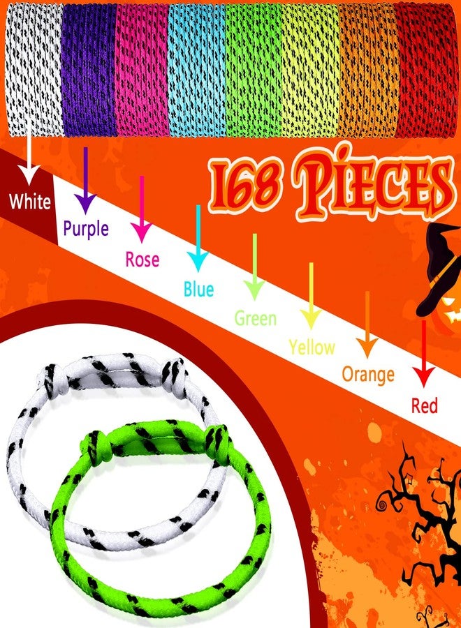 Remerry 168 Pcs Friendship Bracelets Rope in 8 Assorted Colors Adjustable Bracelets for Kids Neon Woven Rope for Girls and Boys Goody Bag Stuffers Party Favors(Bright Colors) - Image 5