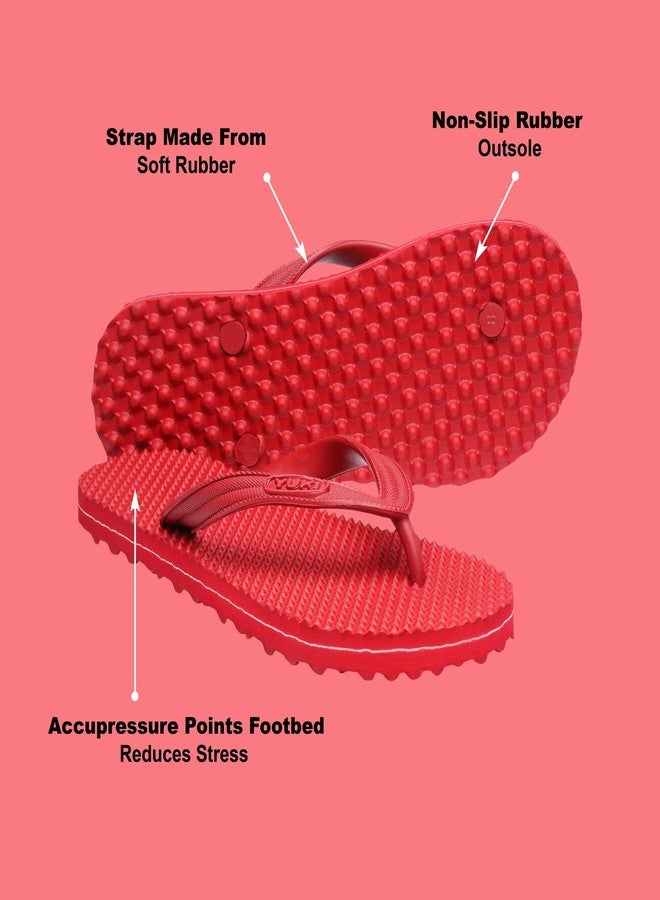 YUKI Men and Women Slipper Accupressure Flip Flops Hawai Chappal for Home Daily Use - Image 2