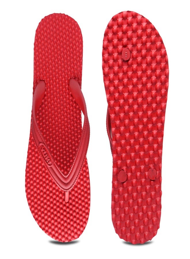YUKI Men and Women Slipper Accupressure Flip Flops Hawai Chappal for Home Daily Use - Image 4