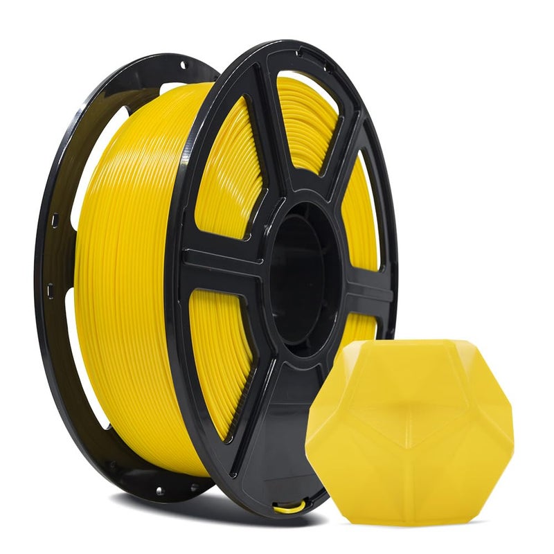 FLASHFORGE 3D Printer Filament, PLA PRO Filament 1.75mm, 1KG Spool (2.2lbs), Dimensional Accuracy +/- 0.02mm for FDM 3D Printers, Better Tenacity & No Knotting (Yellow) - Image 1