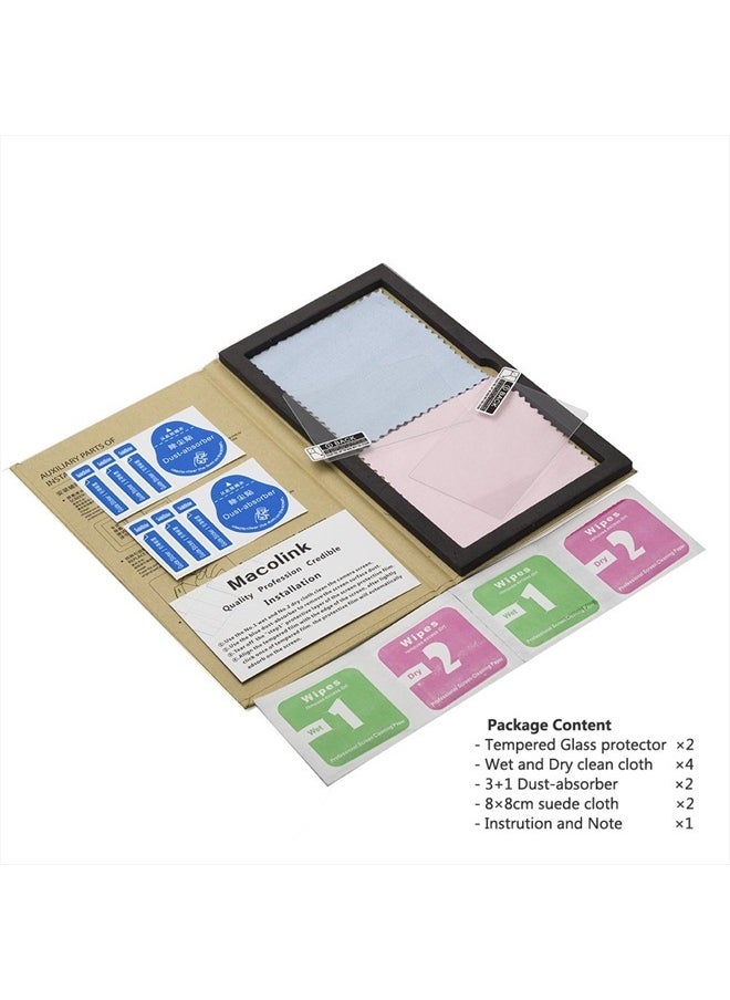 Macolink - Screen Protector for Sony Alpha A1 A9 A9II A7C A7RIII A7RIV A7III A7SIII A7RII A7SII A7II, Tempered Glass for A73 A7R4 A7R3 RX1RII RX1R RX100M7/5/4 RX10M4/3/2 (Not Compatible A7IV) -2 Pack - Image 1