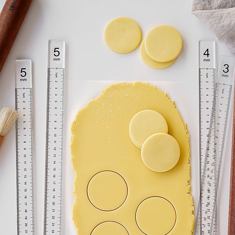 Acrylic Cookie Balancing Ruler 3mm Thick Fondant Frosting Edge Leveler Baking Tool - Image 4