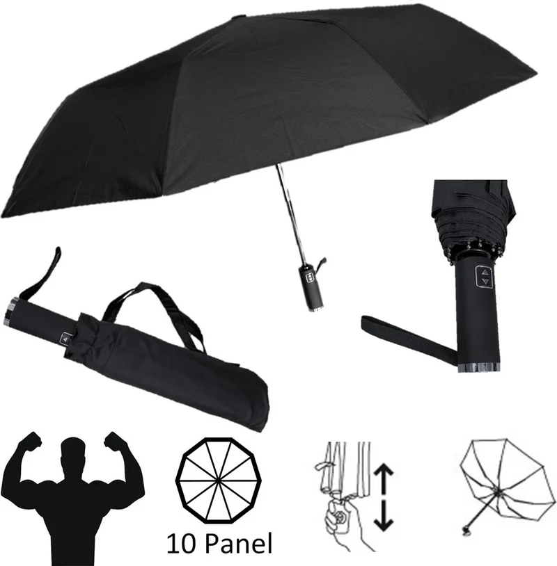 اليفن ماركت Extra Strong Extra Durable Fully Automatic 10 Wire Umbrella
