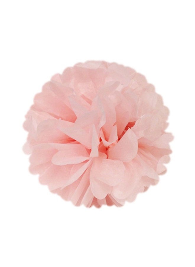 Wrapables 8" Set of 5 Tissue Pom Poms Party Decorations for Weddings, Birthday Parties Baby Showers and Nursery Décor, Light Pink - Image 2