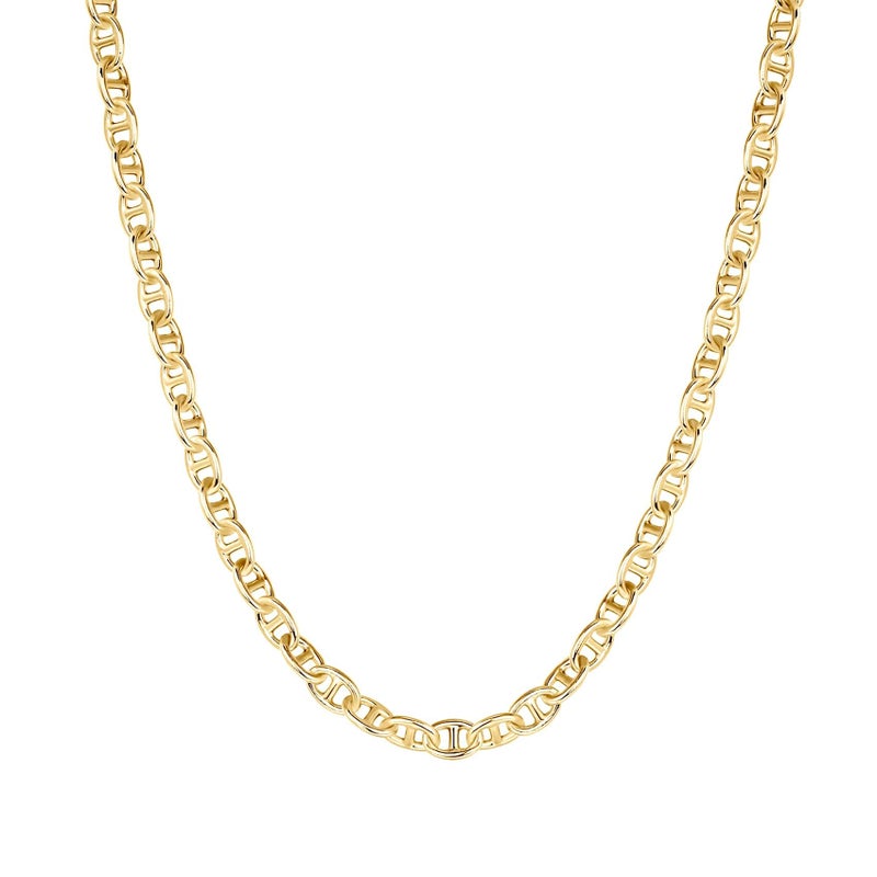 PAVOI 14K Yellow Gold Plated Anchor Chain Necklaces for Women - Trendy Layering Chain Necklace - Gold Stacking Jewelry - Image 1
