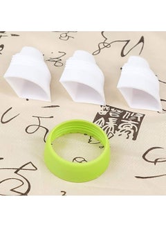 ISHVANKU ISHVANKU 8pc Russian Cake Icing Nozzles Set with 1 Coupler and 3 Piping Bags for Cake Decoration Frosting Cupcake Pastries Desserts Tarts Multicolor MEDIUM 8nozell  - Image 3