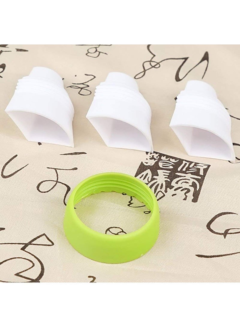 ISHVANKU ISHVANKU 8pc Russian Cake Icing Nozzles Set with 1 Coupler and 3 Piping Bags for Cake Decoration Frosting Cupcake Pastries Desserts Tarts Multicolor MEDIUM 8nozell  - Image 3