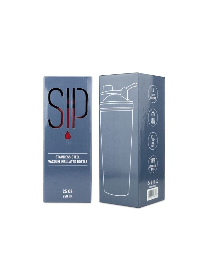 SIP Protein Shaker Bottle 750ml Red - Image 5