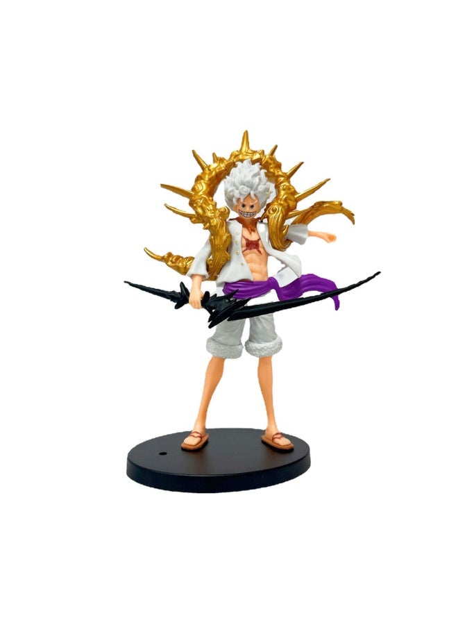 هالامودو قطعة واحدة وانو البلد الوقوف وضع الشمس الله نيكا اليدوية نموذج، عصرية لعبة ديكور هدية 21 سم - Image 1