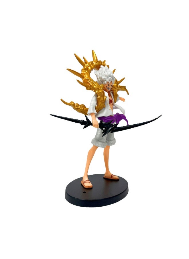 هالامودو قطعة واحدة وانو البلد الوقوف وضع الشمس الله نيكا اليدوية نموذج، عصرية لعبة ديكور هدية 21 سم - Image 3