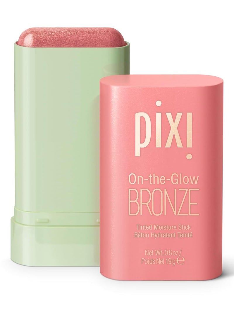 pixi Pixi On-the-Glow Bronze - WarmGlow, Hydrating Tinted Moisture Bronzer Stick with Ginseng, Aloe Vera & Fruit Extracts, For Cheeks & Lips, 19g / 0.6oz, Paraben-Free  - Image 1