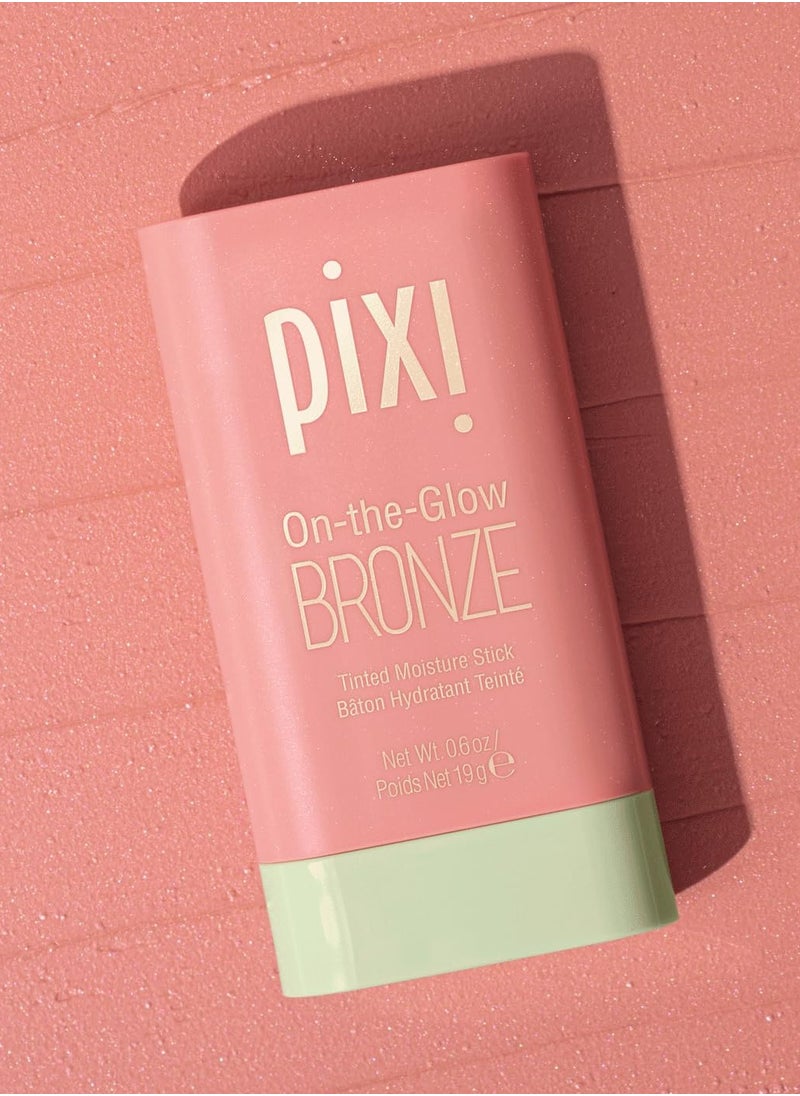 pixi Pixi On-the-Glow Bronze - WarmGlow, Hydrating Tinted Moisture Bronzer Stick with Ginseng, Aloe Vera & Fruit Extracts, For Cheeks & Lips, 19g / 0.6oz, Paraben-Free  - Image 2