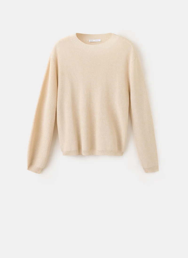Mango OR-ORO Lurex Knitted Sweater for Women | Best Price UAE