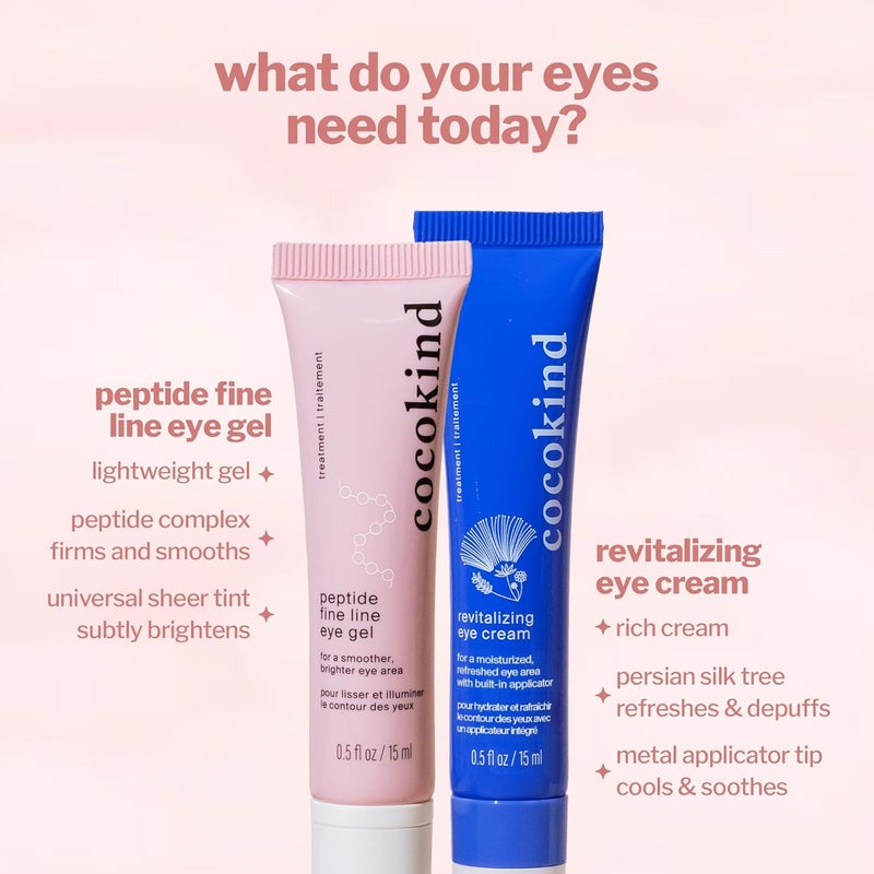 Cocokind Eye Love Kit Firm Skin and Smooth Fine Lines Lock in Hydration Brighten Dark Circles and Remove Under Eye Puffiness - Image 3