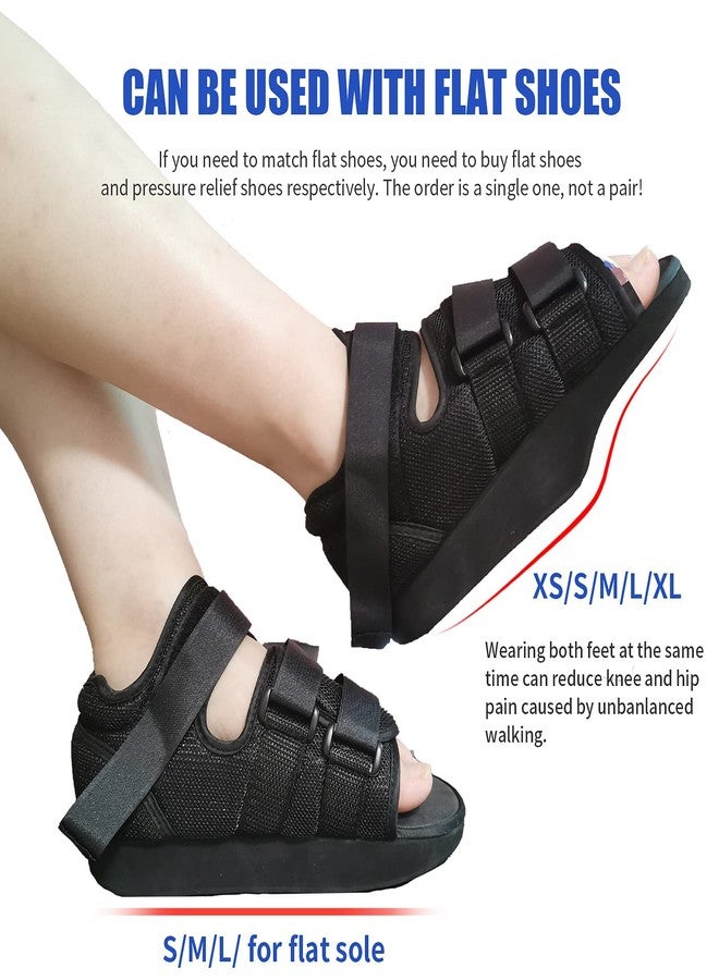 GHORTHOUD Offloading Post Op Shoe Forefoot Foot Shoes for Broken Toe Surgery Non Weight Medical Shoes for Men and Women（Large） - Image 2