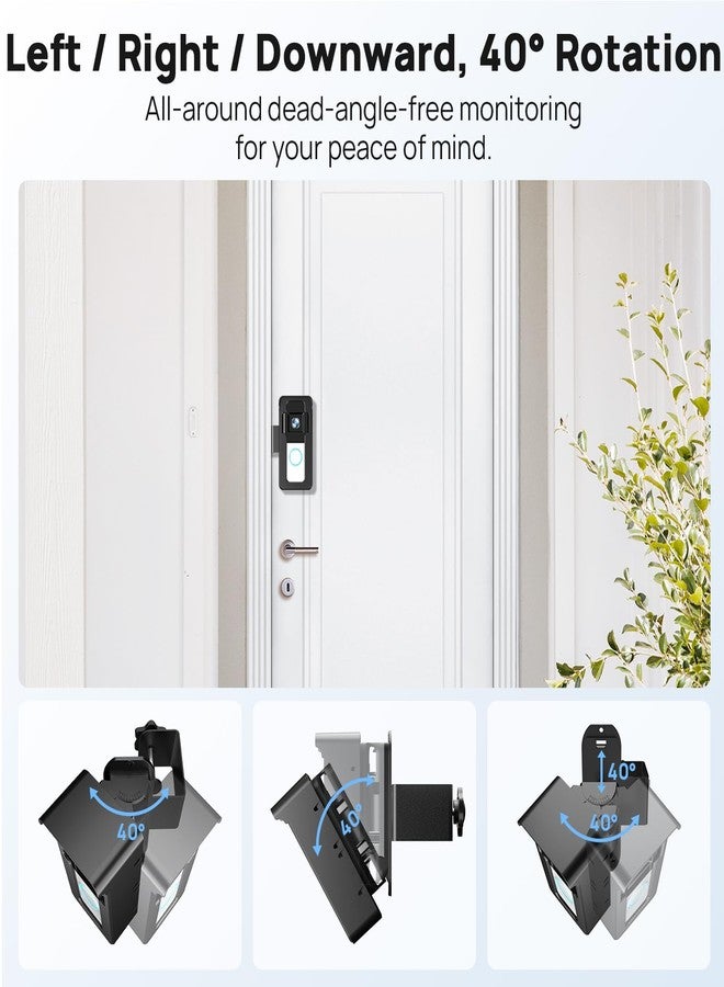 NBBX Adjustable Doorbell Mount with Ring Blink Black - Image 3