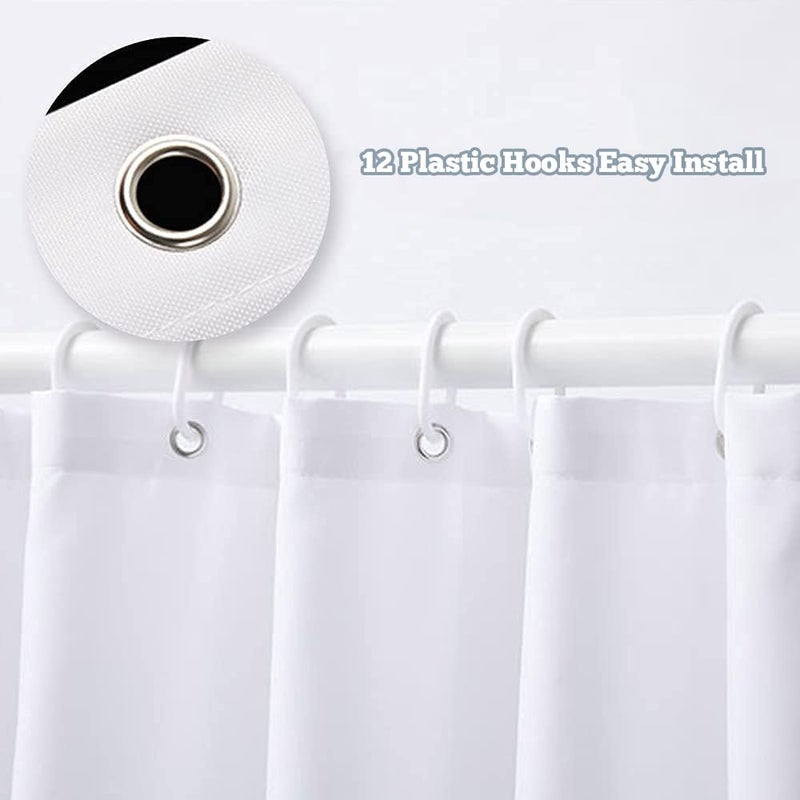 MESHELLY Purple Shower Curtain 60Wx72H African American Woman Peony Flower Bathroom Curtain Black Girl Floral Inspirational Quote Bath Curtain Fabric Afro Lady Positive Bathroom Decor with 12 Hook - Image 4