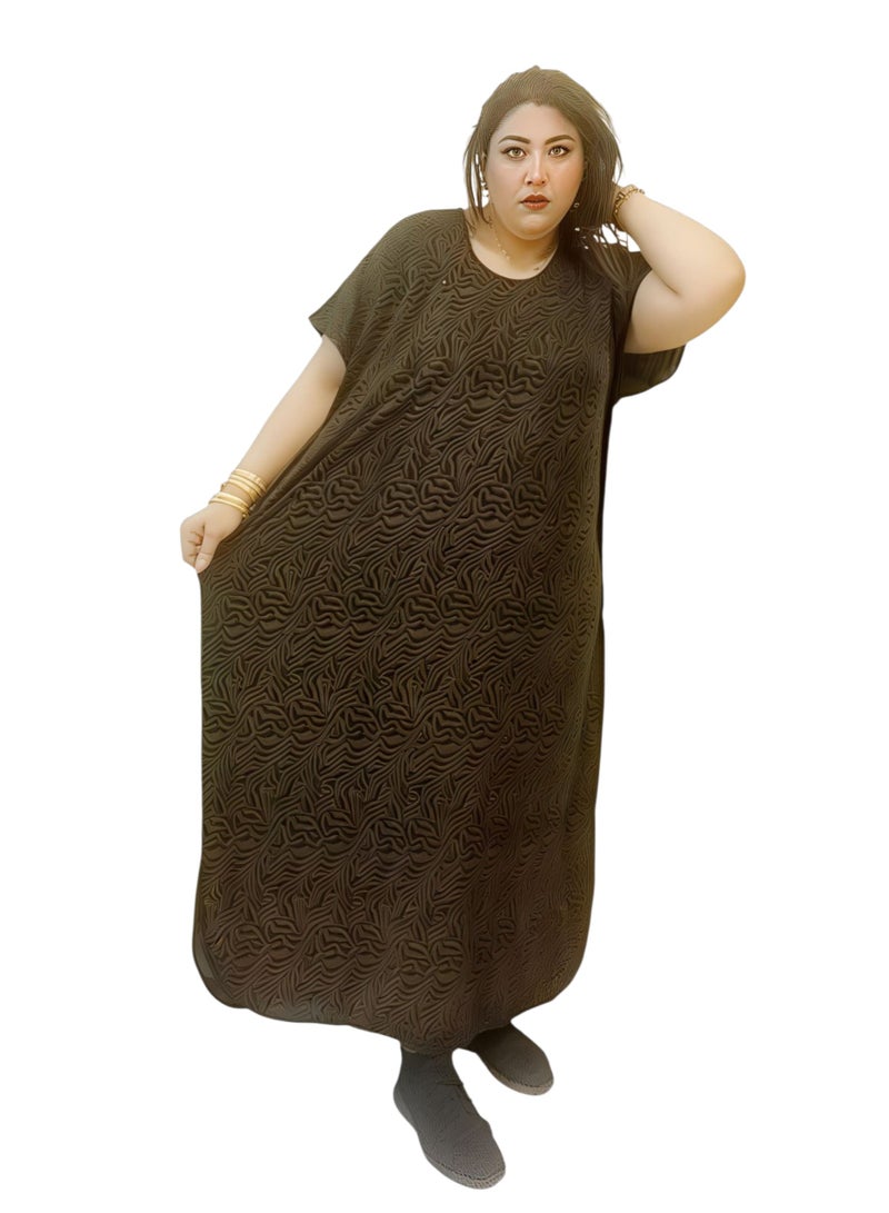 Al Khaleej ARABIAN FARASHA MAXI FOR WOMEN IN STRETCH CLOTH  - Image 2