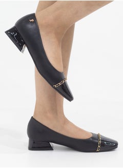 LAMARAPARIS Laika two toned 2.5cm heel with court black  - Image 1