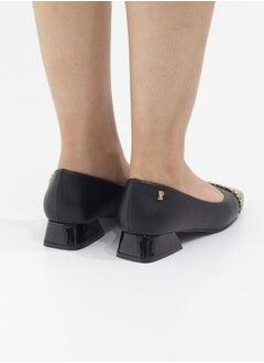 LAMARAPARIS Laika two toned 2.5cm heel with court black  - Image 3