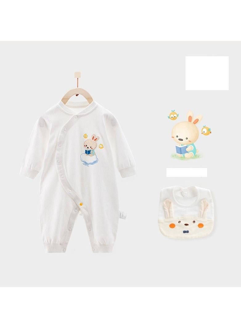 Loquat Baby Cotton Comfort Jumpsuit With Bib