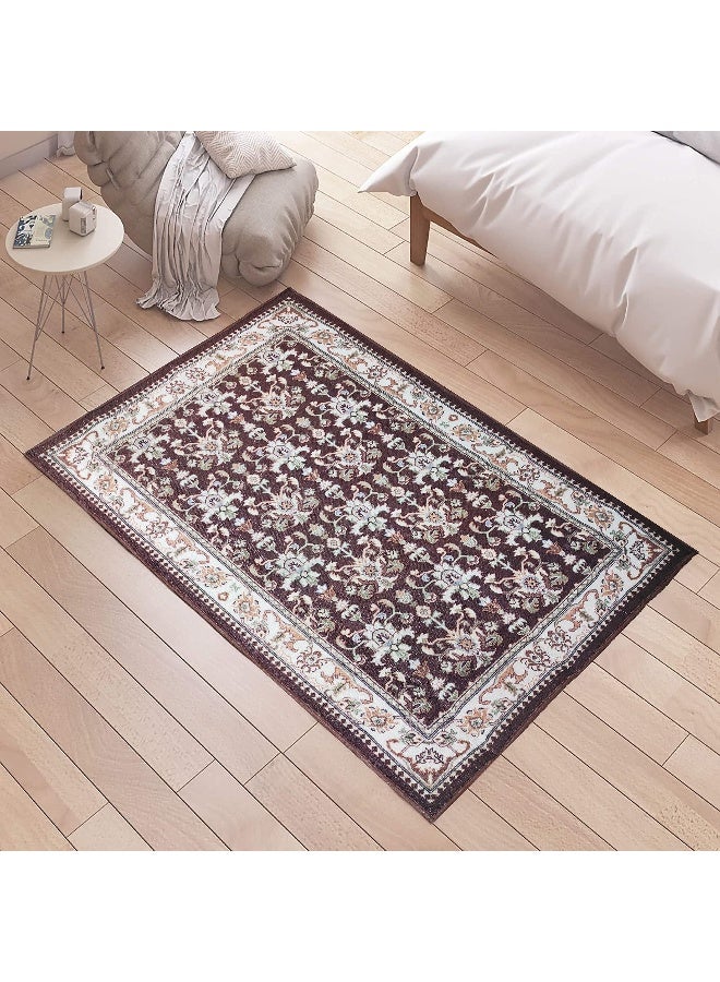 Status سجادة أرضية مطبوعة عتيقة مزخرفة مضادة للانزلاق للمنزل، المعيشة، المكتب، الغرف وغرفة النوم - Image 3