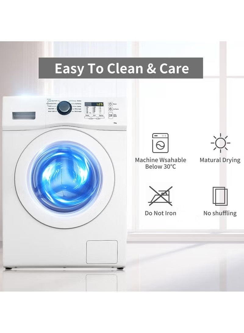 Beauenty Stretch Sofa Slipcover, Elastic Fabric Fashion Printed Waterproof Armchair Loveseat Couch Living Room Sofa Covers Pet Protector Mat Cushion Cover with 1 Pillowcase（Pattern 1, 3 Seater） - Image 5