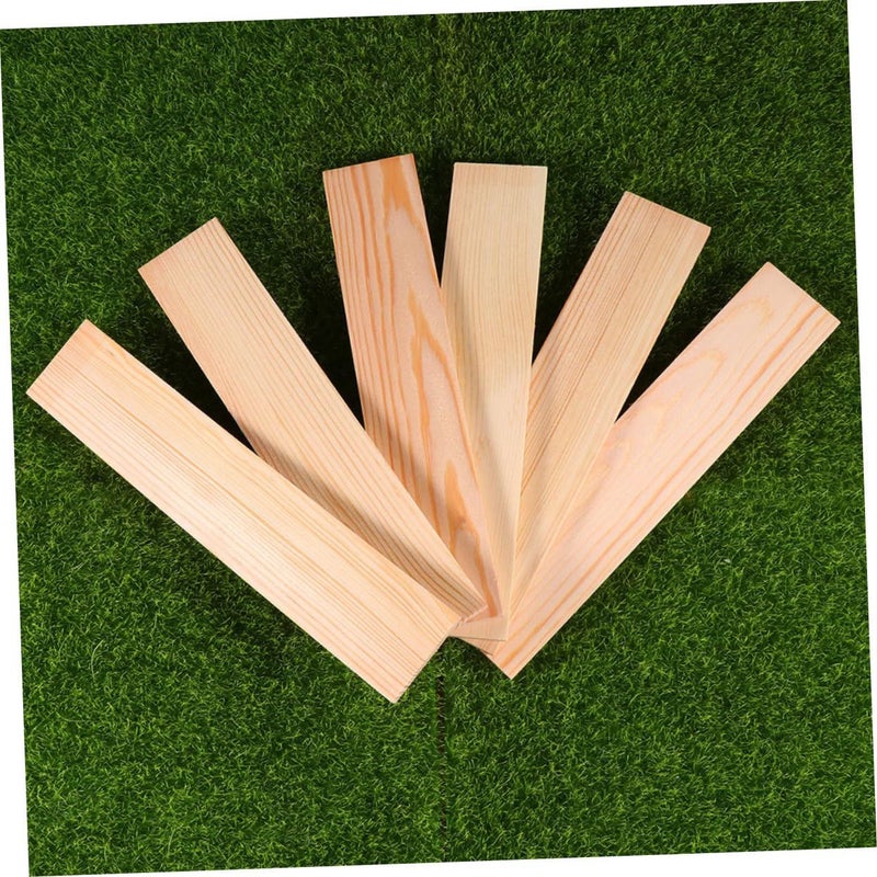 DOITOOL 10 Pieces Rectangle Pine Wood Boards For DIY Crafts Natural Unfinished Planks Home Renovation Furniture Making Thick Creative Projects - Image 5