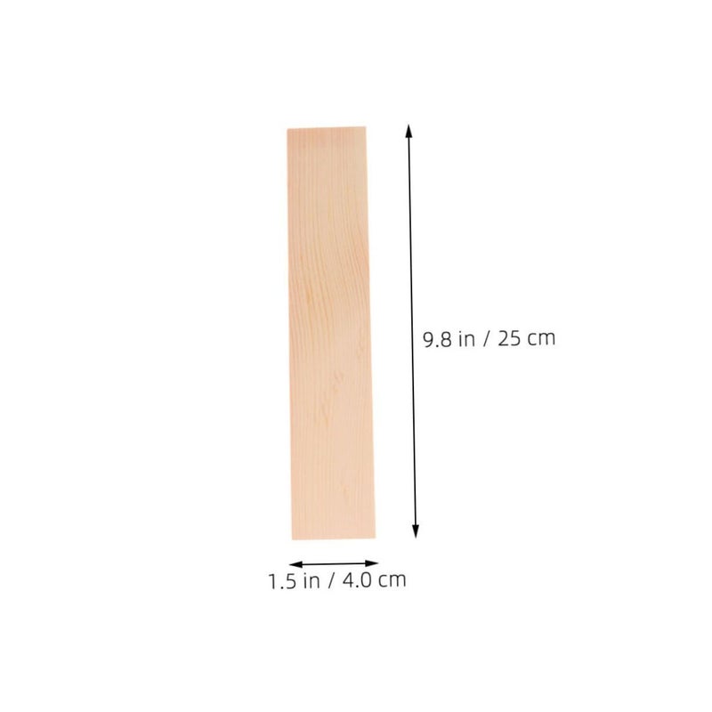 DOITOOL 10 Pieces Rectangle Pine Wood Boards For DIY Crafts Natural Unfinished Planks Home Renovation Furniture Making Thick Creative Projects - Image 3