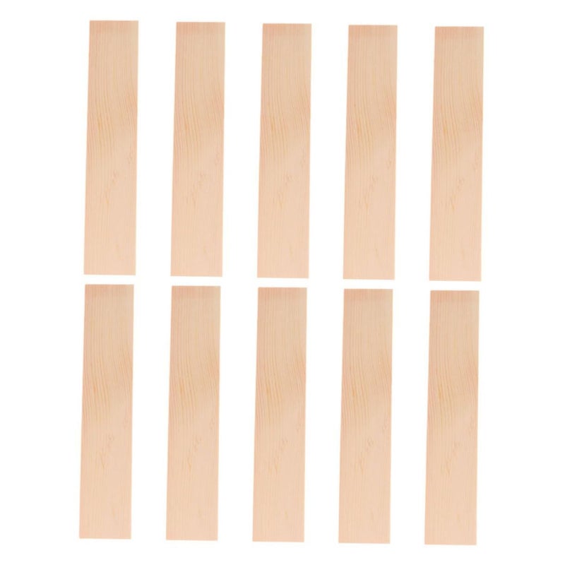 DOITOOL 10 Pieces Rectangle Pine Wood Boards For DIY Crafts Natural Unfinished Planks Home Renovation Furniture Making Thick Creative Projects - Image 2
