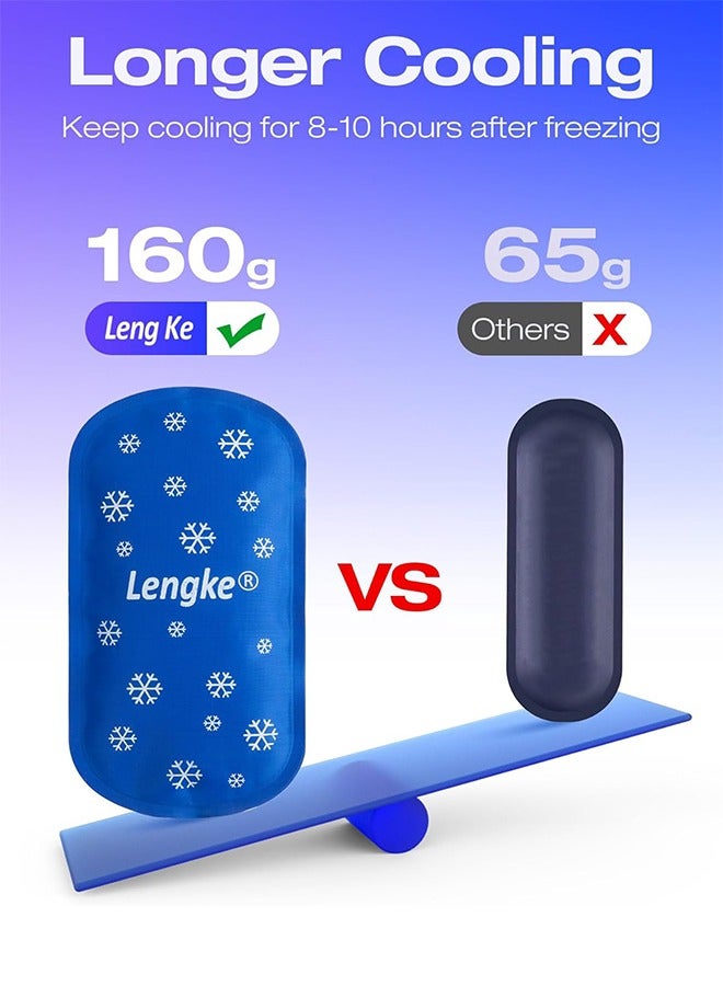 Leng Ke 2Pcs Ice Pakcs for Insulin Cooler Travel Case 160g Large Ice Packs for Diabetes Travel Case, TSA Approved Ice Packs For Insulin Cooler Travel Case, Mini Ice Packs Suitable For Most Medication Cooler - Image 2