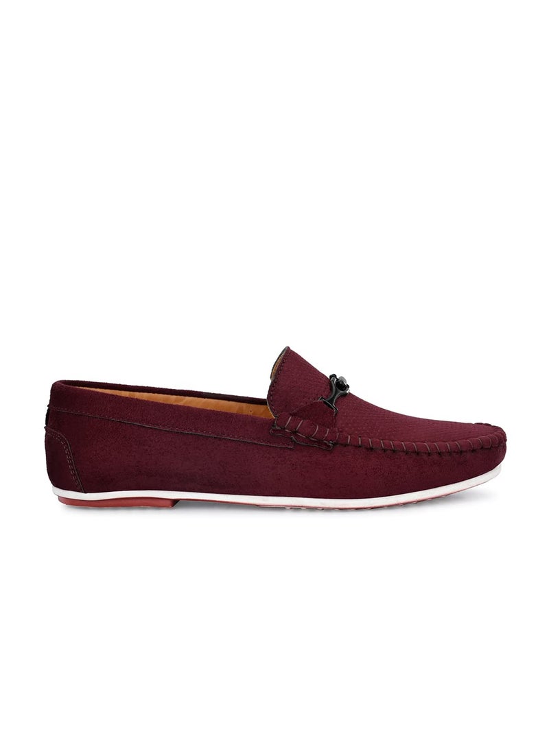 MACTREE Men's Premium Casual Loafers (Cherry, Numeric_7) - Image 5