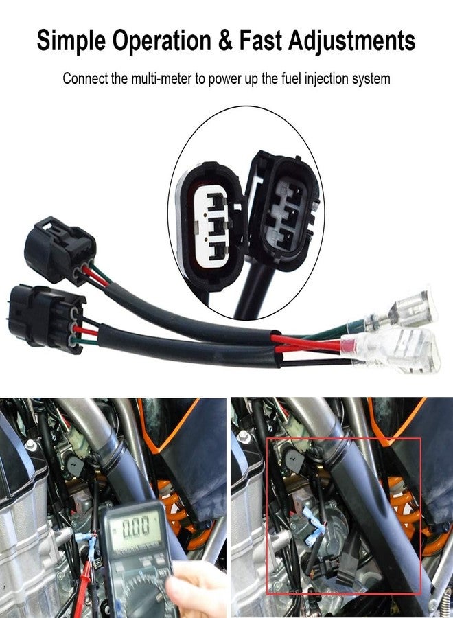 YouVbeen TPS Setting Tool, Model-3 Throttle Position Sensor Harness Test Setting Tool Fit for KTM EXC-F, XCF-W 2017+, XC-F SXF 2016+, Fit for Husqvarna FE FC 2017+, Yamaha YZ250F 2014+, TPS Adjustment Tool - Image 2