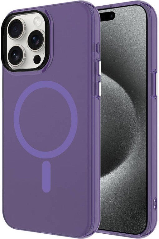 FUJİMAX Apple iPhone 13 Pro Max Case Zore Magsafe Charging Frosted Transparent C-Pro Hard Cover  - Image 1