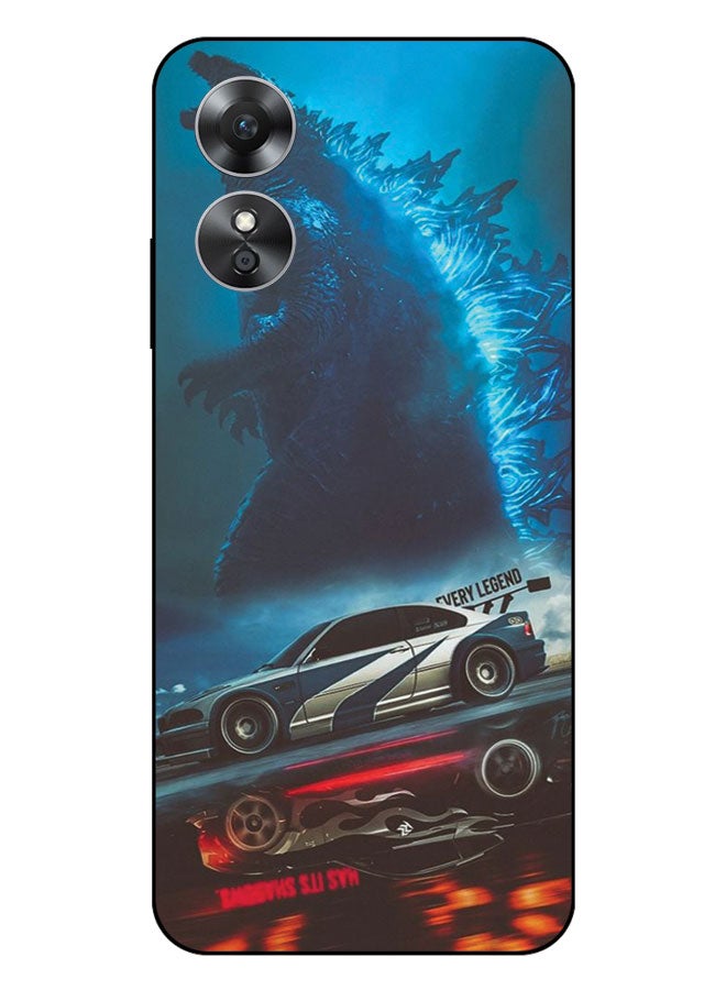 EYE CATCH Printed Protective Case Cover For Oppo A17  -  Godzilla - Image 1