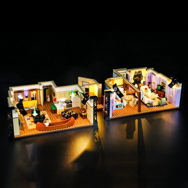 BRIKSMAX طقم إضاءة LED من BRIKSMAX لشقق الأصدقاء متوافق مع نموذج كتل البناء LEGO 10292 لا يتضمن مجموعة LEGO - Image 3