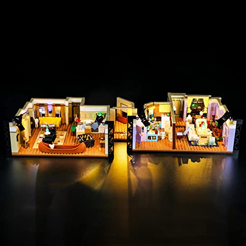 BRIKSMAX طقم إضاءة LED من BRIKSMAX لشقق الأصدقاء متوافق مع نموذج كتل البناء LEGO 10292 لا يتضمن مجموعة LEGO - Image 1
