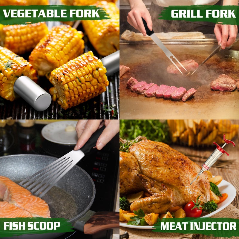 Furnhome 134 Pcs Griddle Accessories Kit for Blackstone - Perfect Flat Top Grill Accessories for Outdoor, Professional Round Melting Dome with Cast Iron Smash Burger Press for Barbecue. - Image 5
