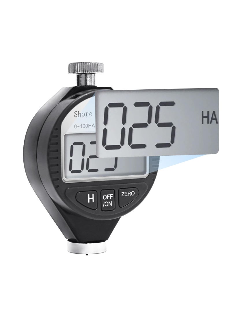 GAIN EXPRESS Gain Express Durometer Tester Shore A Hardness Tester, Rubber Tire Durometer Gauge 0~100HA Digital Hardness Meter with Large LCD Display  - Image 1